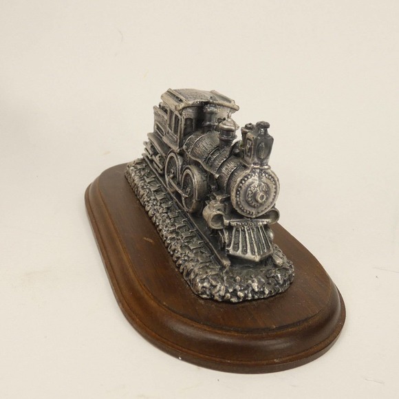 Enesco 1992 Currier & Ives Train Decor / Paperweight /w wood base ADK3U - Picture 5 of 14